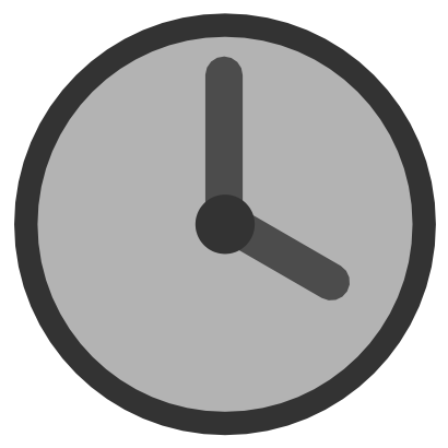 Download free grey clock hour needle icon